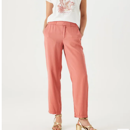 pantalon rosa de viscosa garcia Jeans